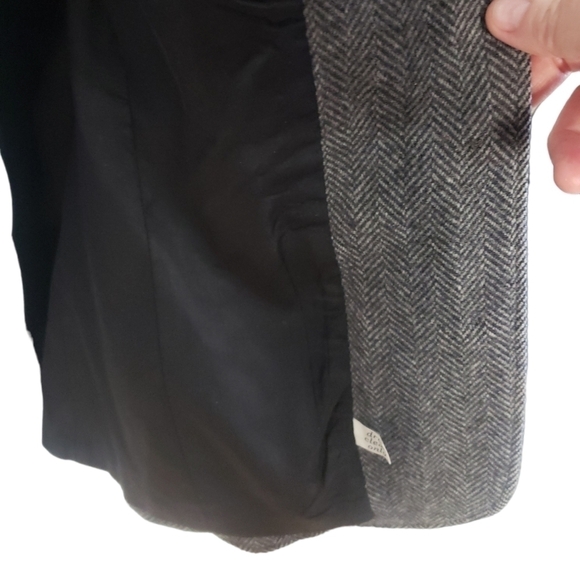 PENDLETON Retro Y2K 90's Business Office Wool Vintage Herringbone Blazer -Womens - Picture 7 of 10